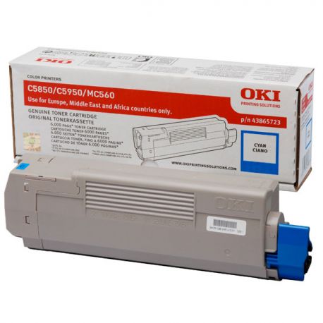 Toner OKI C-5850/5950 ciano 6k