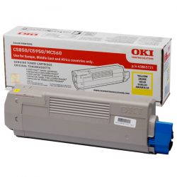 Toner OKI C-5850/5950 giallo 6k