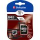 Memoria Micro SDHC 64GB + adattatore SD