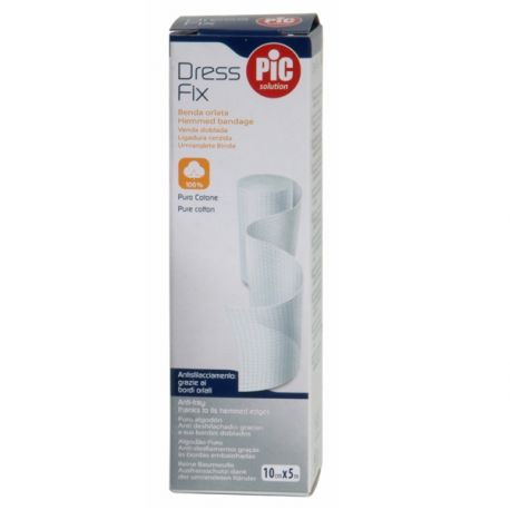 Benda garza orlata rotolo 10cmx5mt