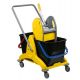 CARRELLO DOPPIA VASCA 25+25LT C/PRESSA PRESSCLEAN
