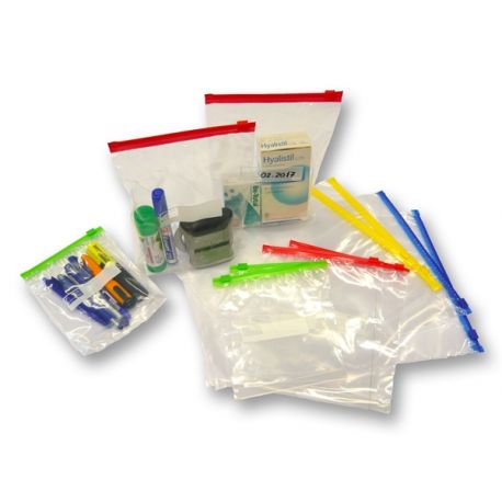 50 BUSTE SLIDER 14X18X3CM 60MIC. C/ZIP VERDE PPL