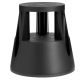 Sgabello Roll a step nero ruote rientranti 150kg