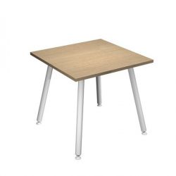 SCRIVANIA 80X80XH74,4CM BI/ ROV. SKINNY METAL