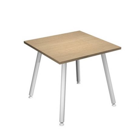 SCRIVANIA 80X80XH74,4CM BI/ ROV. SKINNY METAL