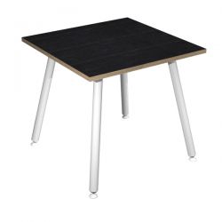 SCRIVANIA 80X80XH74,4CM BI/ NERO V. SKINNY METAL