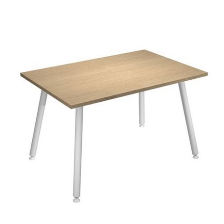 SCRIVANIA 120X80XH74,4CM BI/ ROV. SKINNY METAL