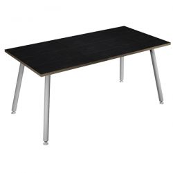 SCRIVANIA 120X80XH74,4CM BI/ NERO V. SKINNY METAL