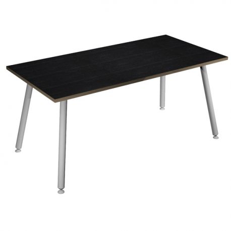 SCRIVANIA 120X80XH74,4CM BI/ NERO V. SKINNY METAL