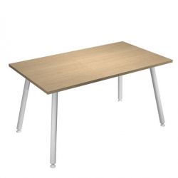 SCRIVANIA 140X80XH74,4CM BI/ ROV. SKINNY METAL