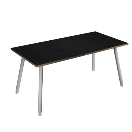 SCRIVANIA 180X80XH74,4CM BI/ NERO V. SKINNY METAL