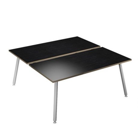 SCRIV. 2 POSTAZ. 120X166CM BI/ NERO V. SKINNY META