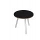 TAVOLO RIUNIONE TONDO D.80CM BI/NERO V. SKINNY MET