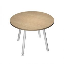 TAVOLO RIUNIONE TONDO D.100CM BI/ROV. SKINNY METAL