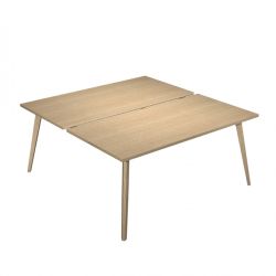 SCRIVANIA 2 POSTAZ. 120X166CM ROV./ROV. WOODY