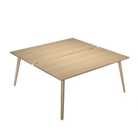 SCRIVANIA 2 POSTAZ. 120X166CM ROV./ROV. WOODY