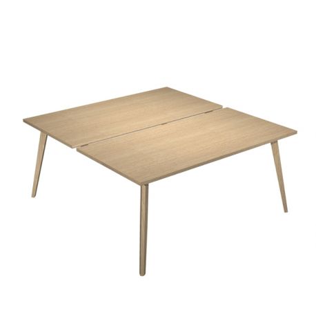 SCRIVANIA 2 POSTAZ. 140X166CM ROV./ROV. WOODY