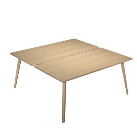 SCRIVANIA 2 POSTAZ. 160X166CM ROV./ROV. WOODY