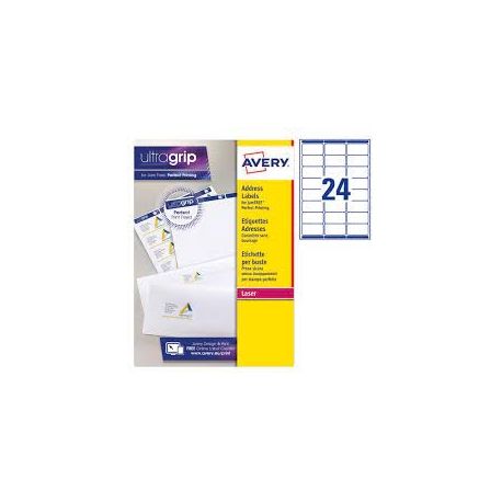 ETICHETTE ULTRAGRIP L7159-15 MM 63,5X33,9