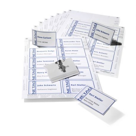 Kit 20 portanomi 54x90 c/spilla + 30 inserti