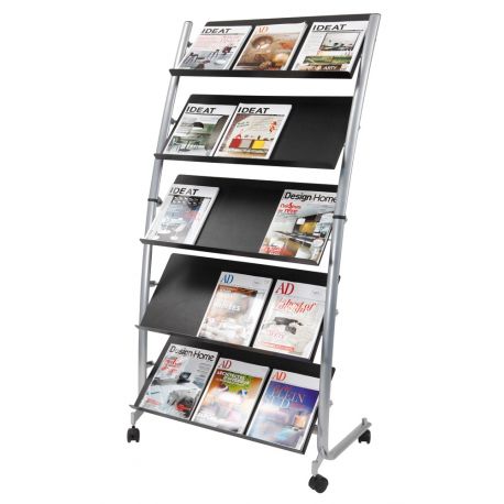 Espositore Alba DD5GM metallo e ABS 5 sc. 80cm