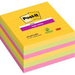 Post-it 675 101x101 XL Super Sticky Carnival righe
