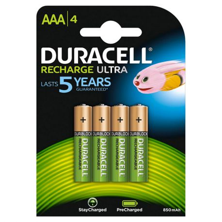 Pile ricaricabili Duracell HR3 cf.4pz ministilo