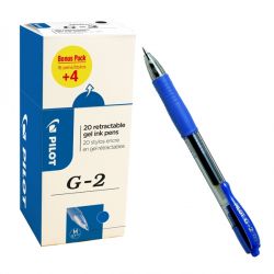 Penna Pilot G-2 scatto Value Pack 16+4 blu