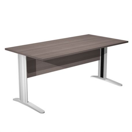 Scrivania FREE 160x80cm f.metallo frassino