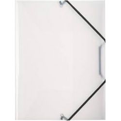 Cartella 3 lembi con elastico elastico trasparente LUMINA 22X30