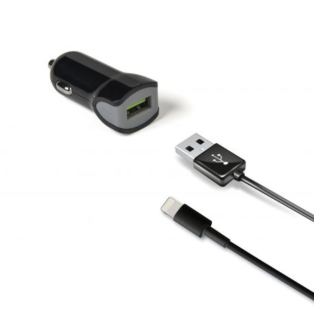 Caricatore Usb Da Auto Iphone 5 Nero Ccip5