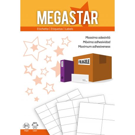 Etichette diam.20 bianche 88e./100fg