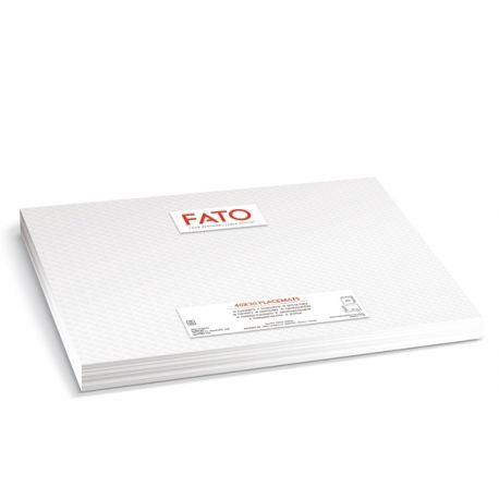 Tovagliette 30x40 bianche cf.480pz in fibra ricicl