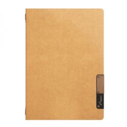 PORTA MENU A5 BEIGE NATURE CON 1 INSERTO DOPPIO