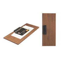 PORTA CONTO IN LEGNO 24X10CM CON FERMAGLIO WALNUT