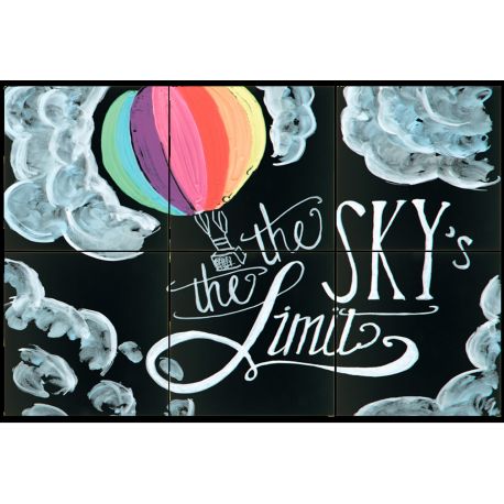 SET 6 LAVAGNE 40X40CM DA PARETE FB-XXL SECURIT