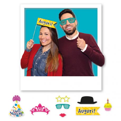 PHOTO BOOTH BUON COMPLEANNO 8 FANTASIE BIG PARTY