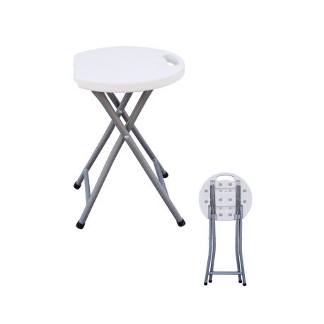 SGABELLO PIEGHEVOLE IN HDPE BIANCO HORECA