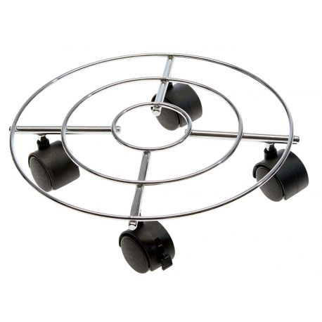 TROLLEY PORTAVASO IN ACCIAIO D. 30CM