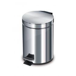Pattumiera in acciaio con pedale 12lt
