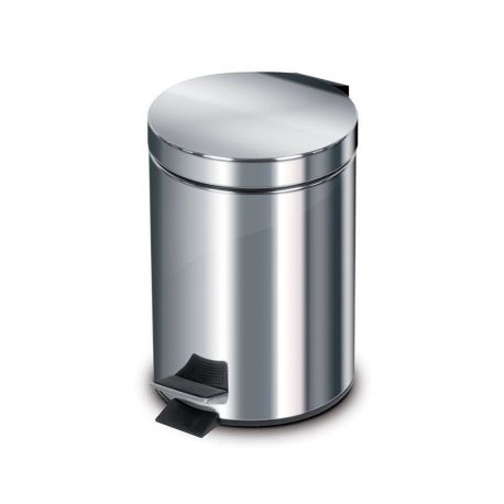 Pattumiera in acciaio con pedale 12lt
