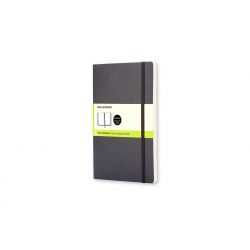 Taccuino bianco Moleskin 13x21 cop. morb. nera
