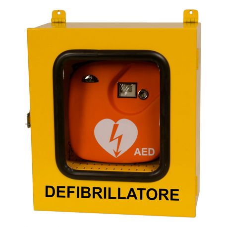 Armadio esterno con termoregolazione per defibrillatore