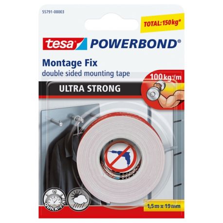 Nastro biadesivo Tesa Power bond 19x1,5m