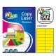 Etich Copy giallo fluo 99x34 70fg 16et.