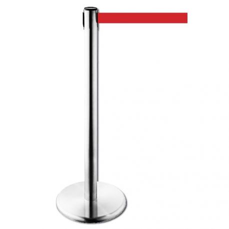 Piantana creacorsie cromata nastro rosso 2m