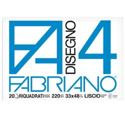 Blocco Fabriano Disegno 4 33x48 20fg Liscio Sq.