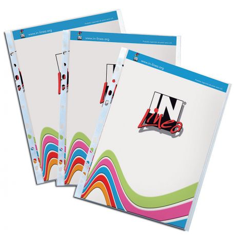 Buste in plastica perforazione universale 22X30 cf.50pz IN LINEA alto spessore