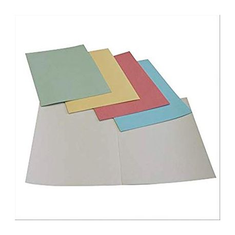 Cf.100 cartelle manilla semplici rosa