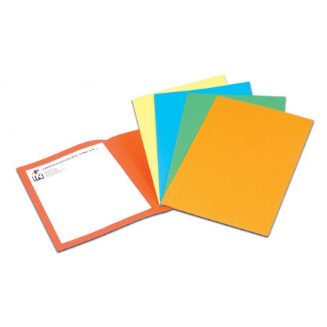 Cf.50 cartelle Bristol semplici 270gr arancio